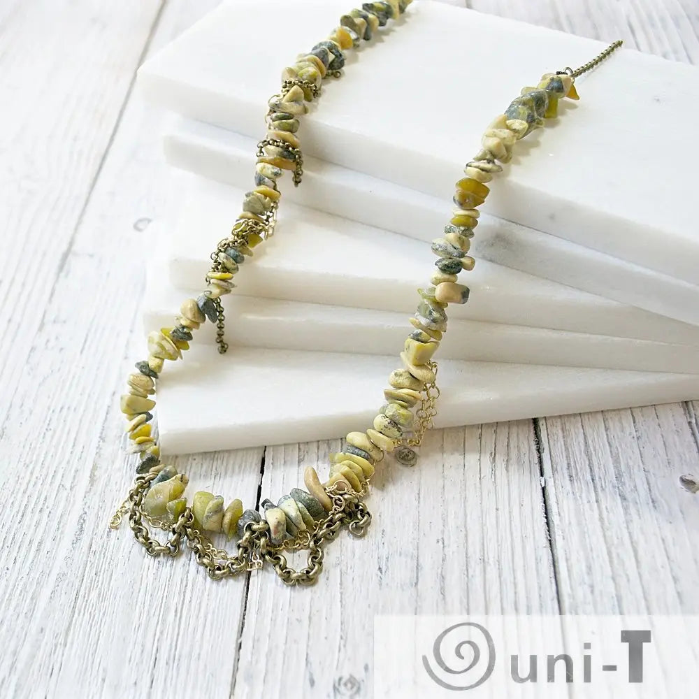 Turquoise & Chain Necklace Sasha Walsh