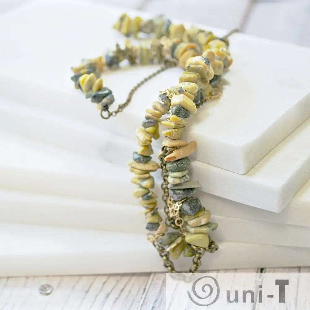 Turquoise & Chain Necklace Sasha Walsh