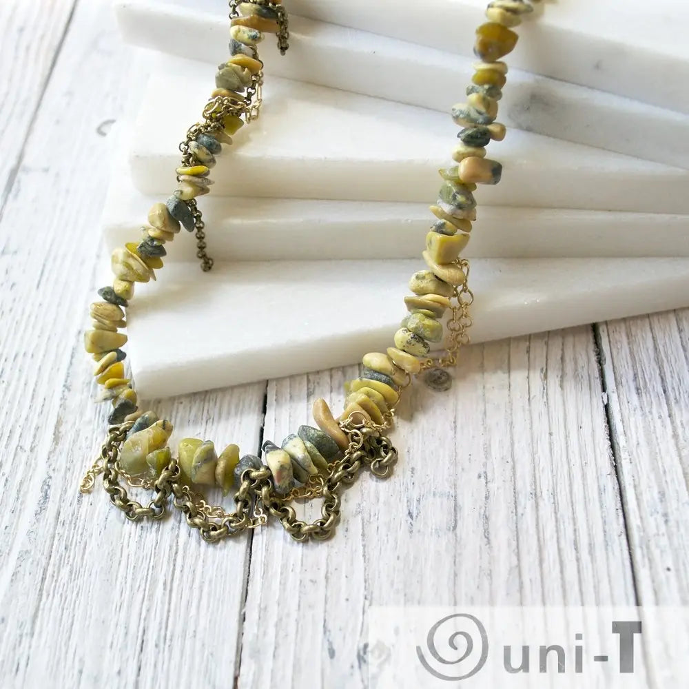 Turquoise & Chain Necklace Sasha Walsh