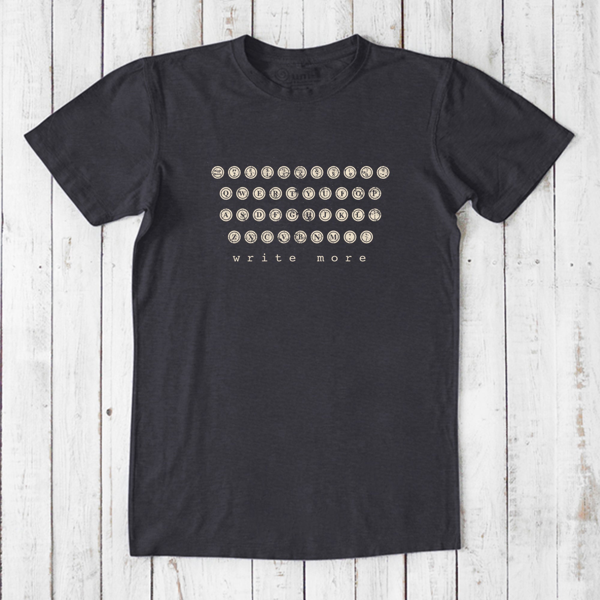 Typewriter T-shirt for Men - Write More Uni-T