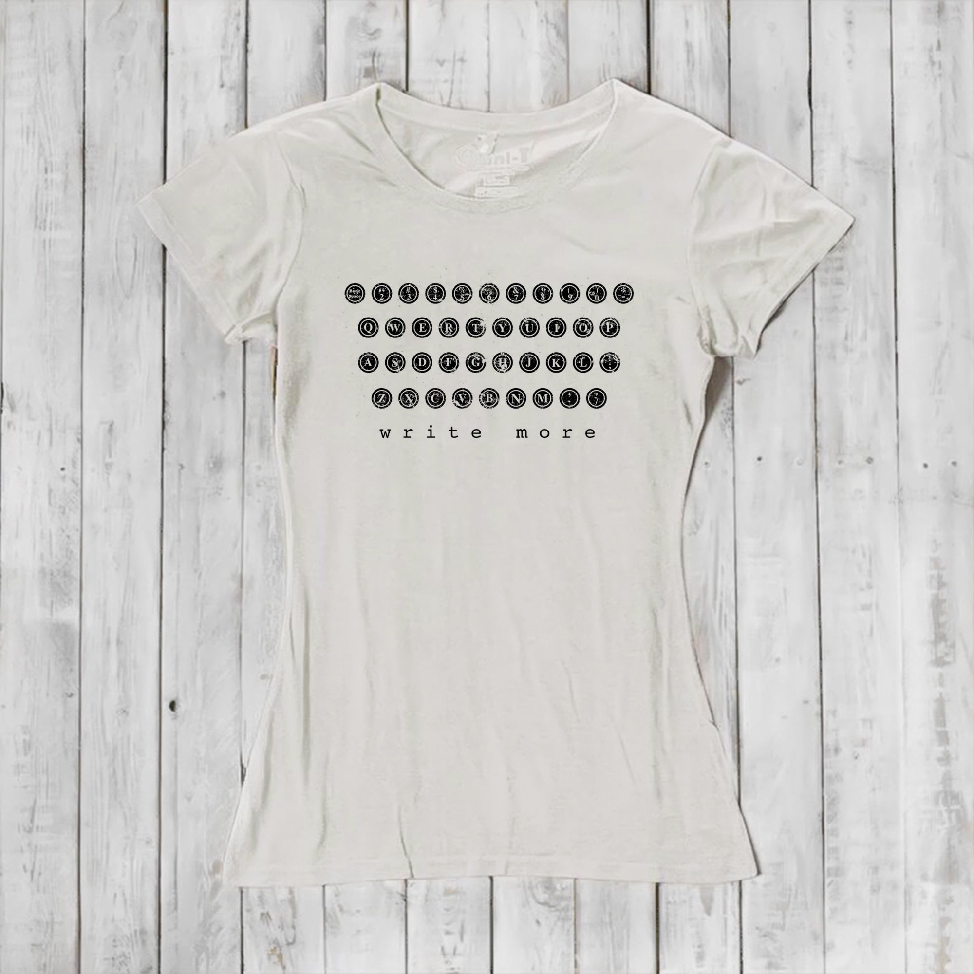 Women's Vintage Typewriter T Shirts - Write More Uni-T