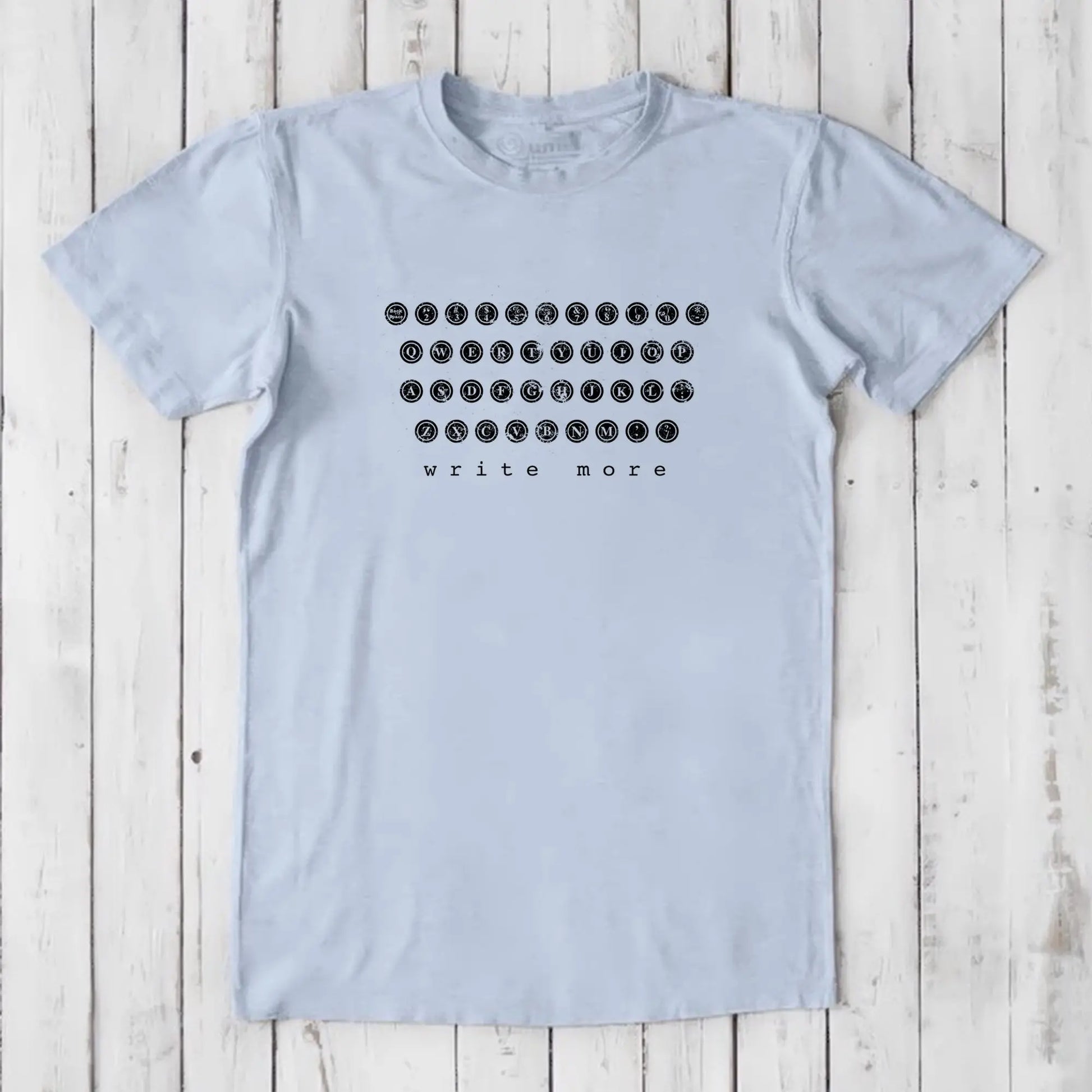 シャツ numerals softhyphen typewriter basic shirt Big Shirt - Organic Cotton Hemp Typewriter Cloth, White