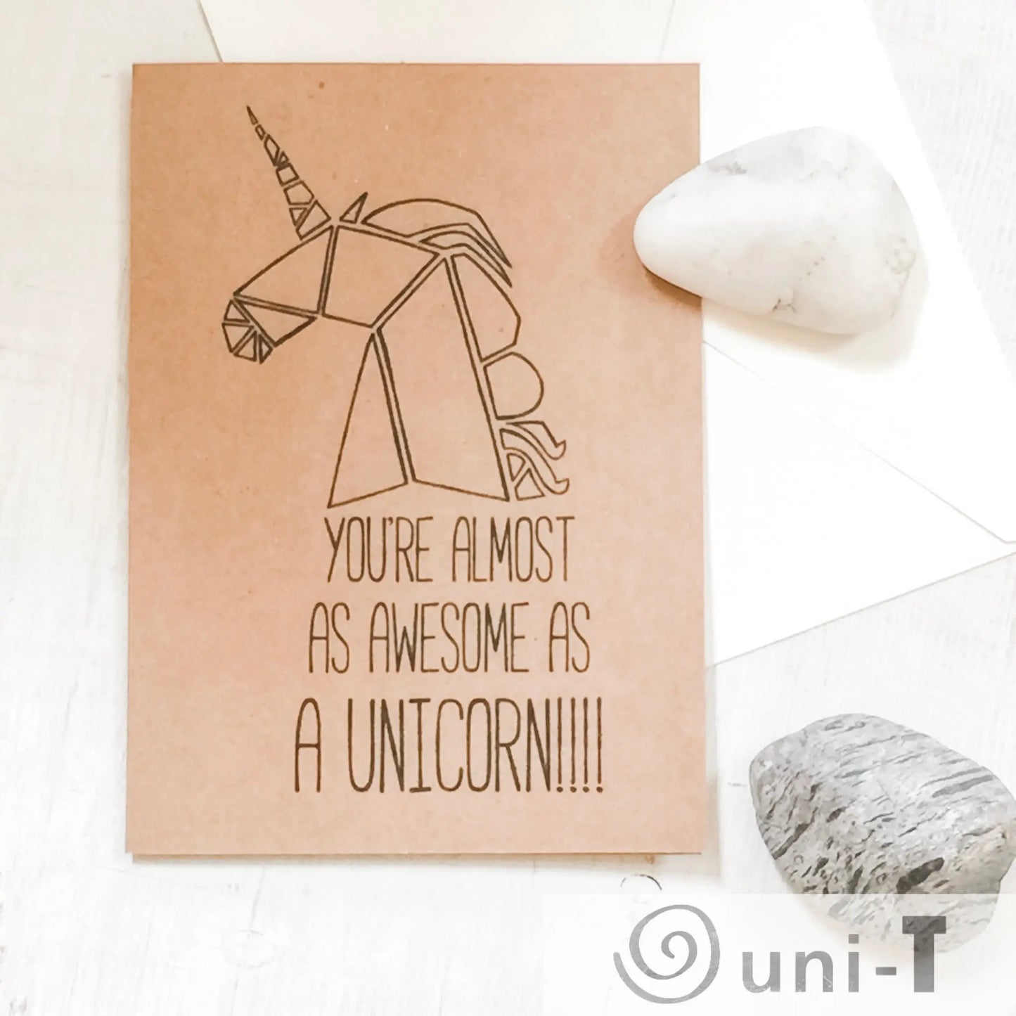 Unicorn Greeting Card 4x5.5 Uni-T