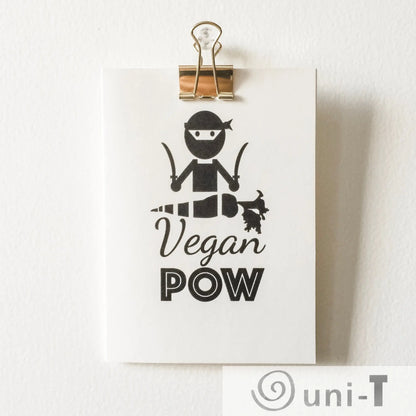 Vegan Pow Greeting Card 4X5.5 Uni-T