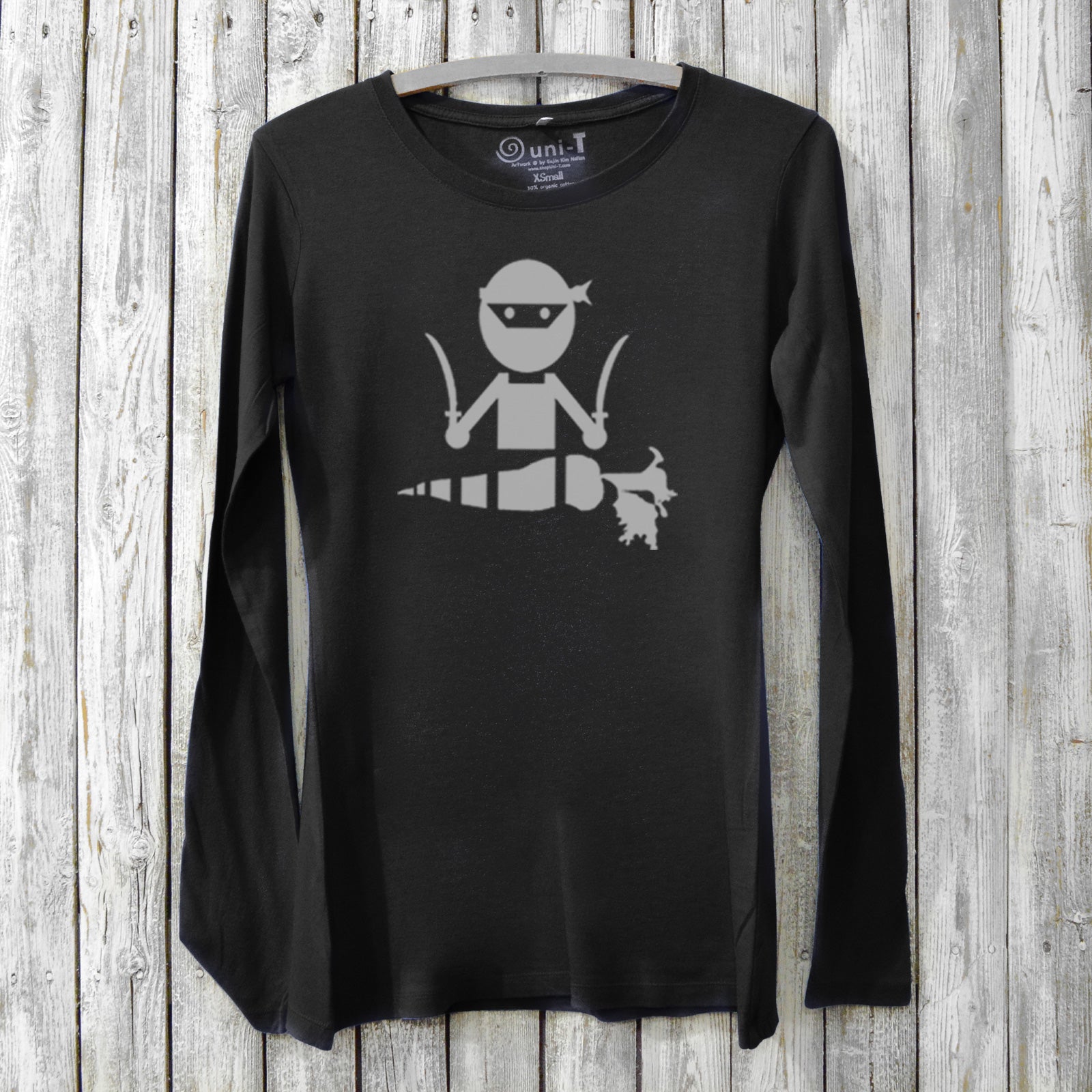 Veggie Ninja Long Sleeve T-shirt for Women Uni-T