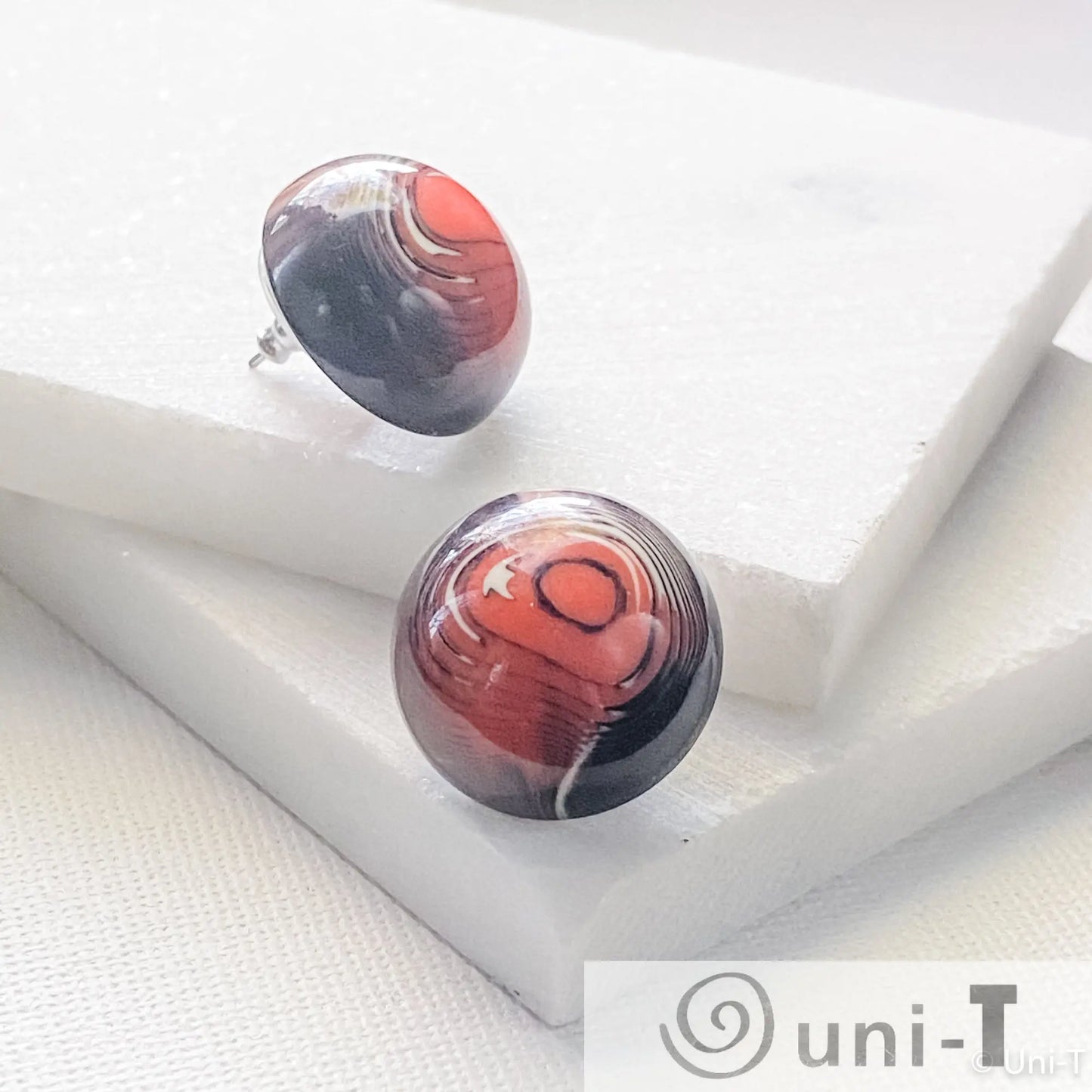 Vintage Lucite Stud Earrings Lisa Trachtman