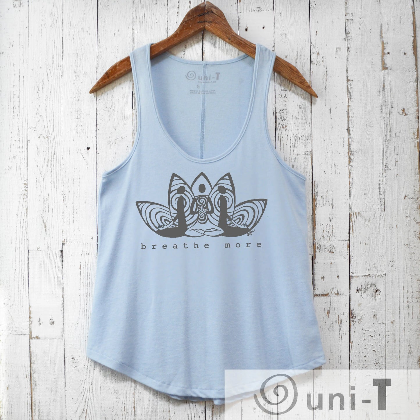 Vintage Washed Tank Top for Women - Breathe More Uni-T