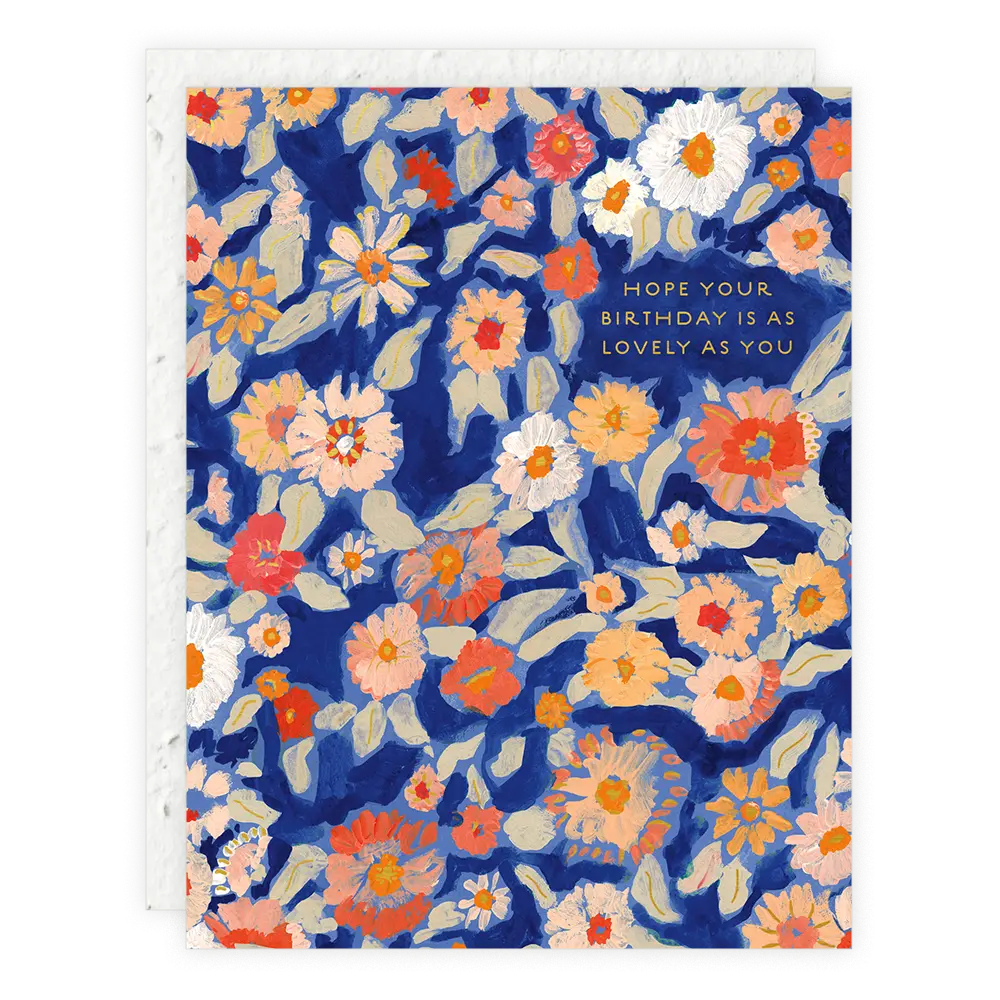 Wildflower Floral - Birthday Card Seedlings