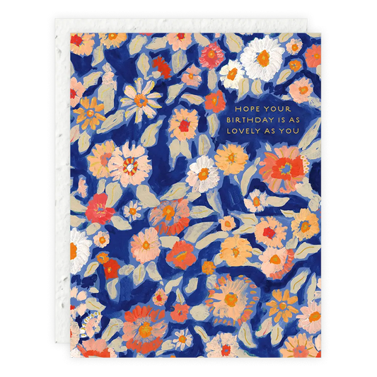 Wildflower Floral - Birthday Card Seedlings