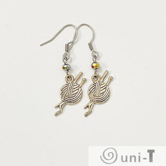 Yarn and Needles Earrings Shana Cohen