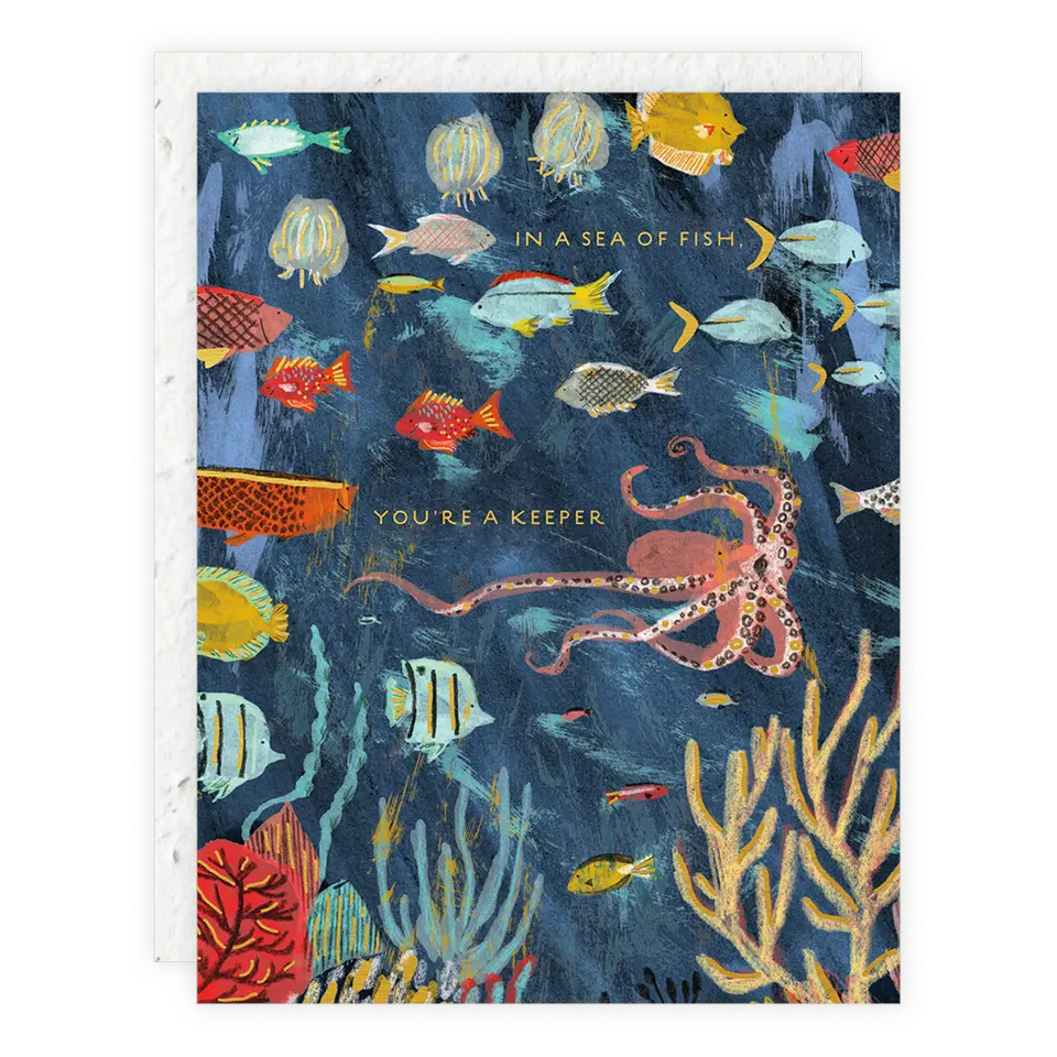 You're a Keeper - Love Card: Without cello sleeve Seedlings