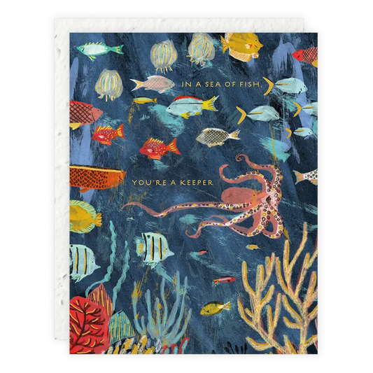 You're a Keeper - Love Card: Without cello sleeve Seedlings