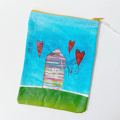 Zip Bags and pouches - We are all born superstar / Life is good Allison Lee