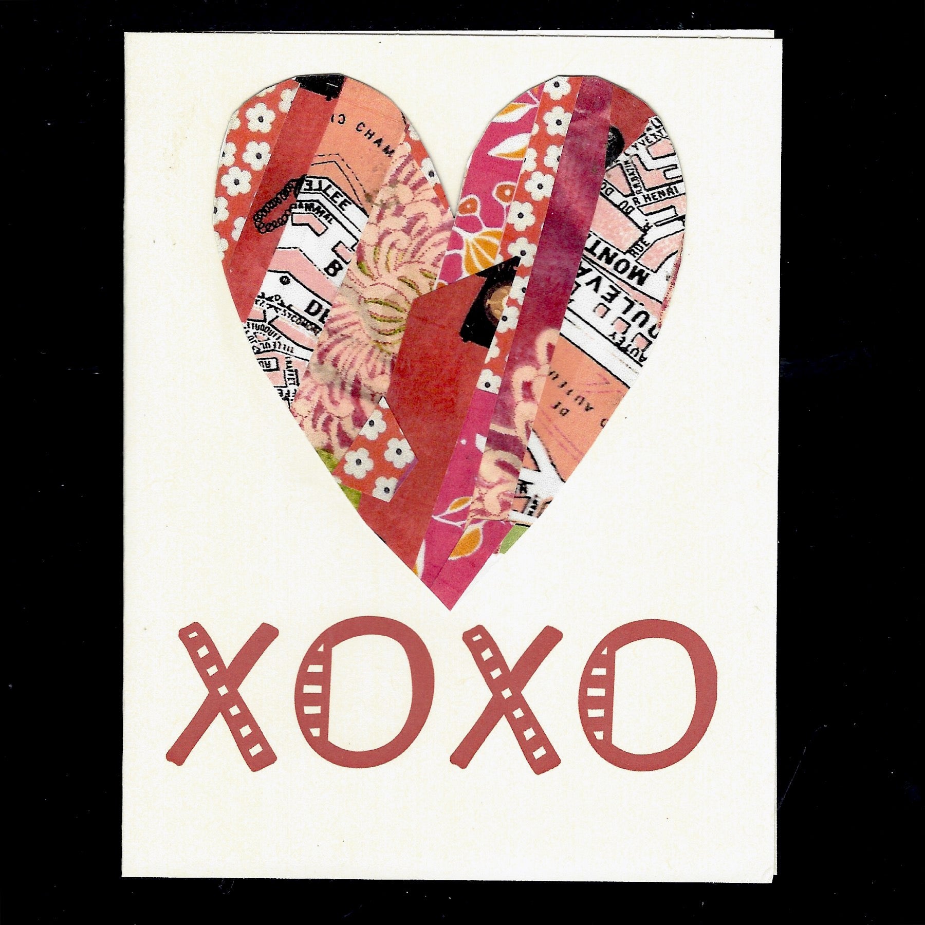 XOXO notecard Virginia Fitzgerald