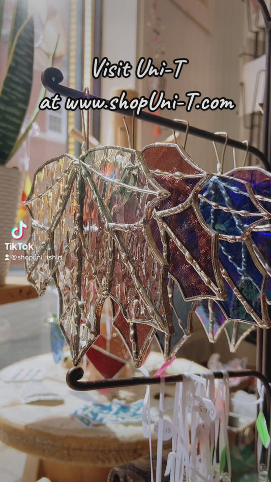 Stained Glass Maple Leaves