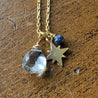 Star and Gemstone Charm Necklace - Uni-T