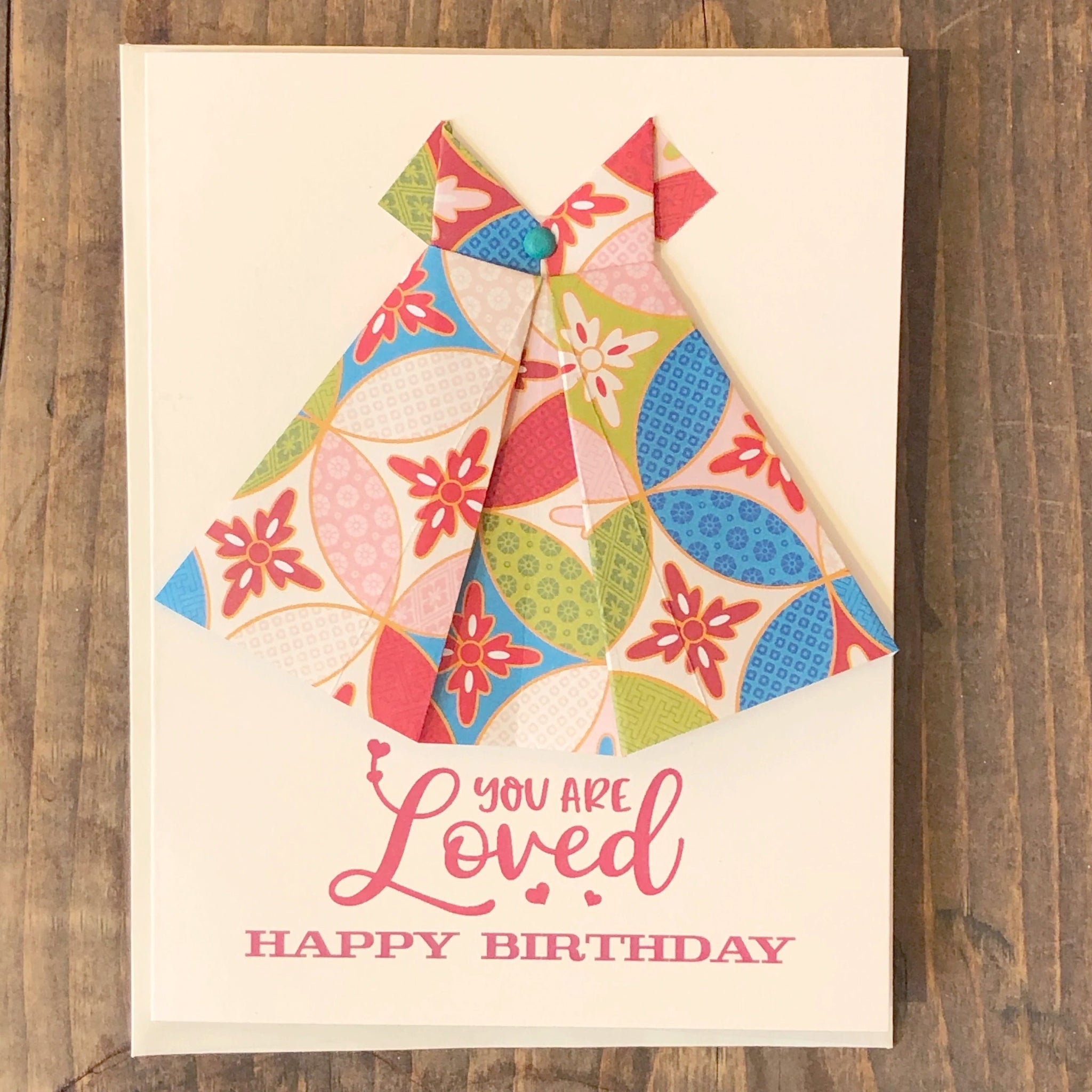 You are loved Birthday Dress Card Virginia Fitzgerald