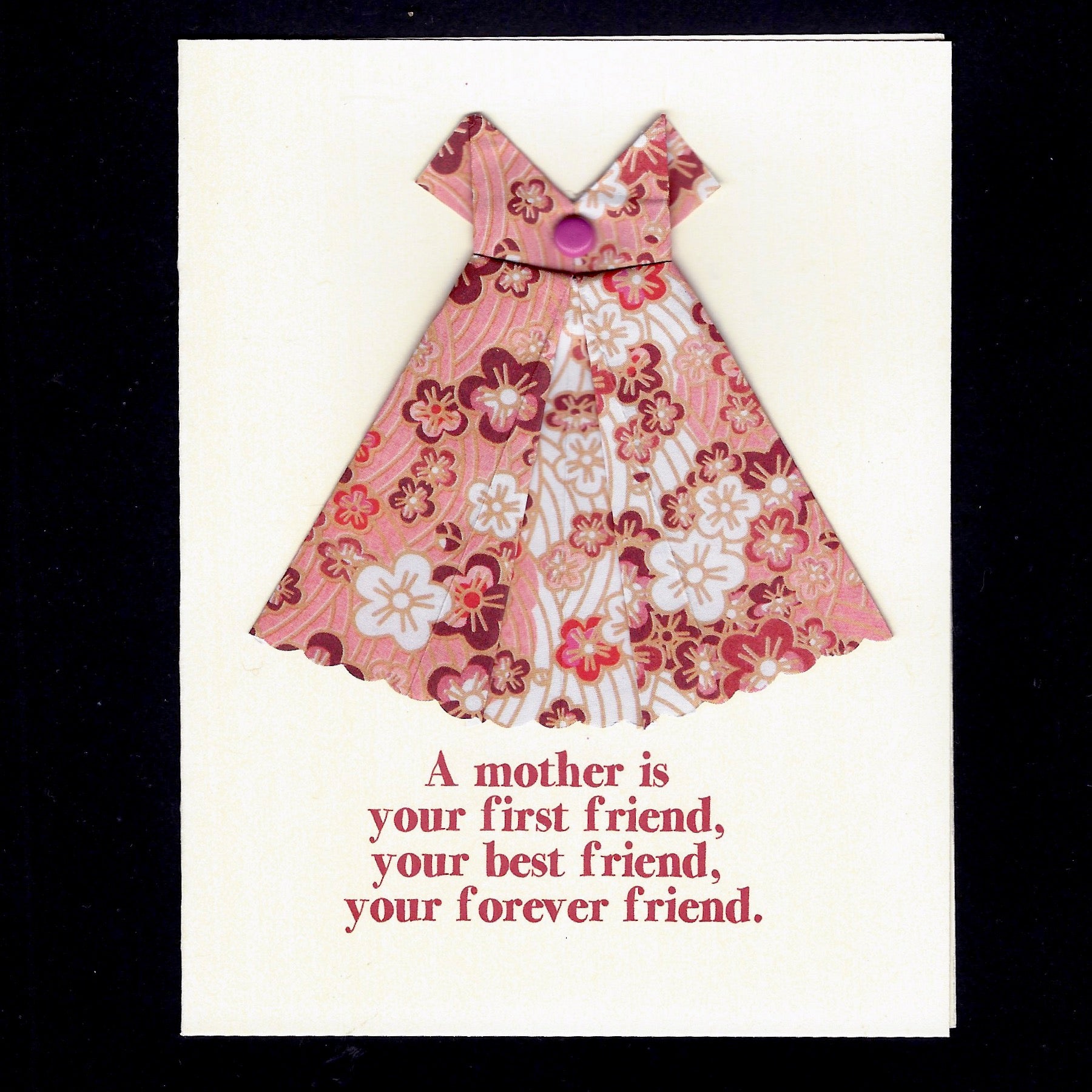 A forever friend ... Mother's Day dresscard Virginia Fitzgerald