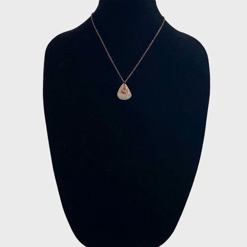 Precious Metal Clay Copper &amp; White Copper Necklaces Uni-T Necklace