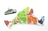 Map Magnets - Boston, Somerville, Cambridge, Martha's Vineyard Uni-T