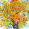 Small format No.22 - New England Fall - limited edition of 50 fine art giclee prints from original watercolor Uni-T
