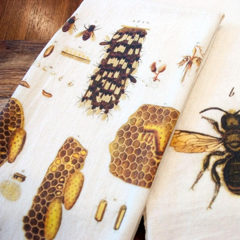 Bee Flour Sack Towels Uni-T Small Gifts