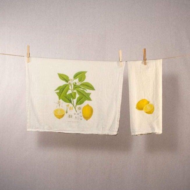Lemon Flour Sack Towels Uni-T Small Gifts