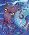The Gift, Mermaid art print ocean sealife illustration Uni-T