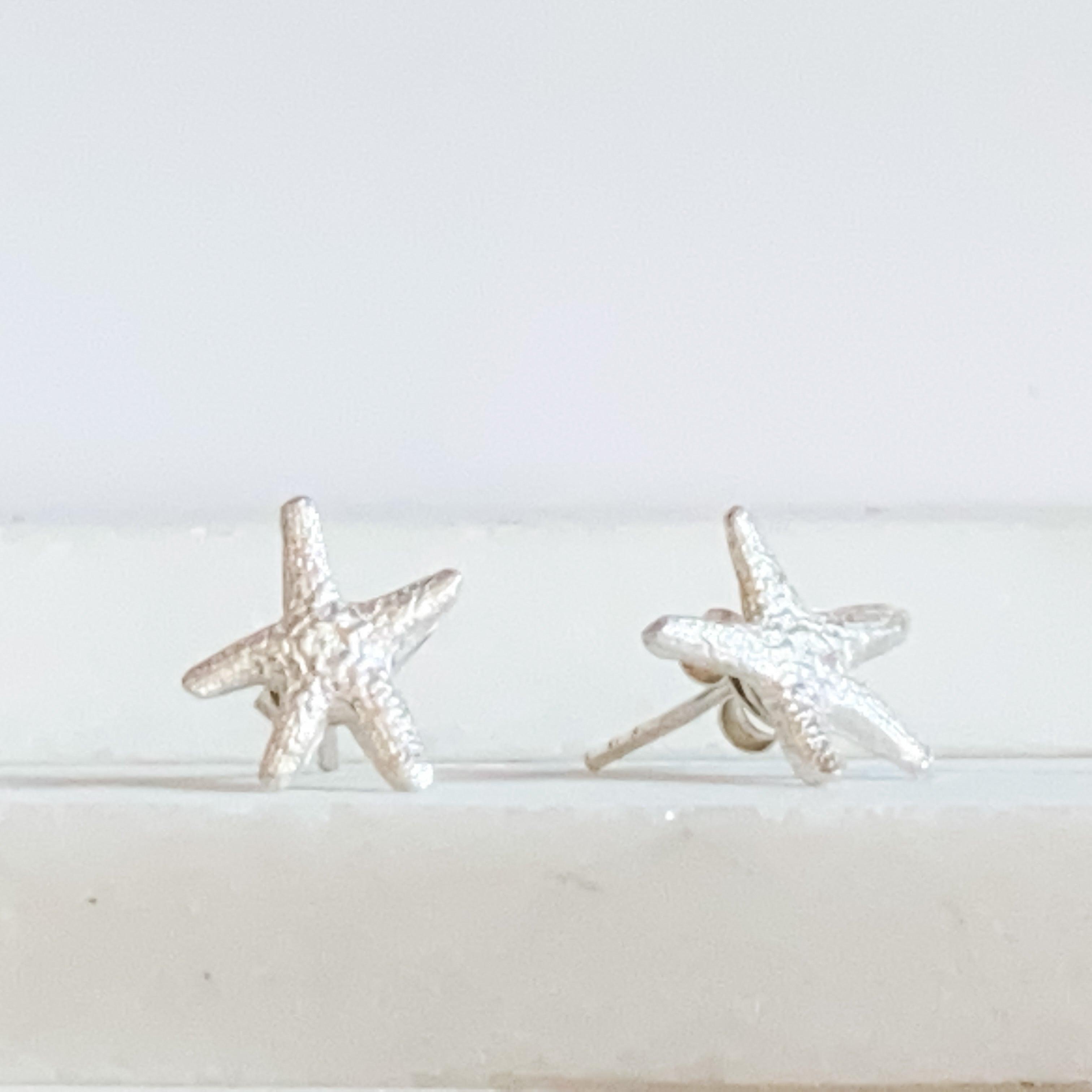 Silver Starfish Post Earrings - Uni-T