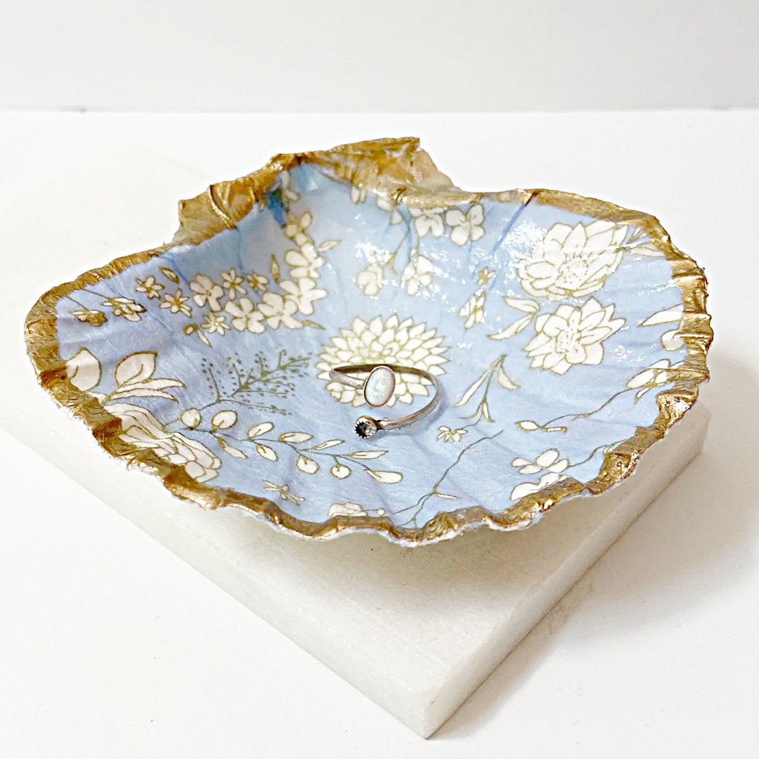 Decoupage Scallop Shell Jewelry Dish Ana Razavi