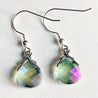 Color Changing Teardrop Beads/ Crystal Dangle Earrings Janine Gerade