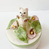 Cat with Flowers Jewelry Box Nooshin Manoochehri