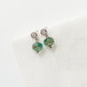 Blue Beads Earrings with charms Kathy James