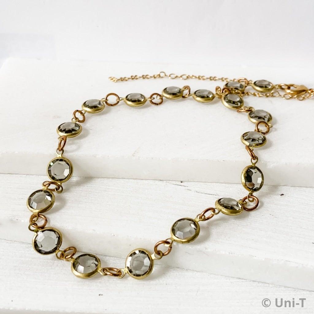 Crystal Chanel Necklace Uni-T Necklace