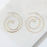 Gold Swirl Earrings/ Hoops Janine Gerade