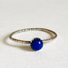 Lapis Lazuli  Stacking Ring/Lapis and Sterling Silver Stacking Ring - Size 9 Janine Gerade