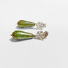 Rhodium Plated Earrings with Surgical Steel Ear Wire - Synthetic Labradorite & Opalite Drops Kathy James