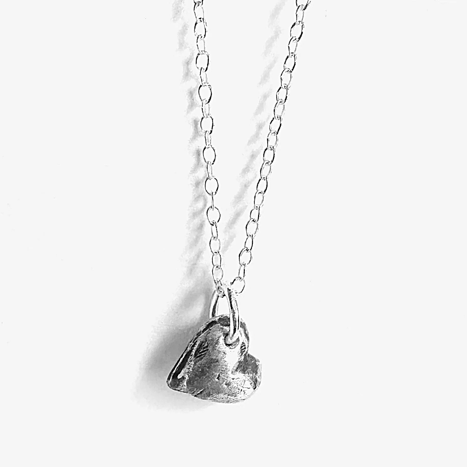 Tiny Silver Heart Necklace Janine Gerade