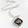 Silver Heart Charm Necklace, Heart Stamp a necklace Janine Gerade