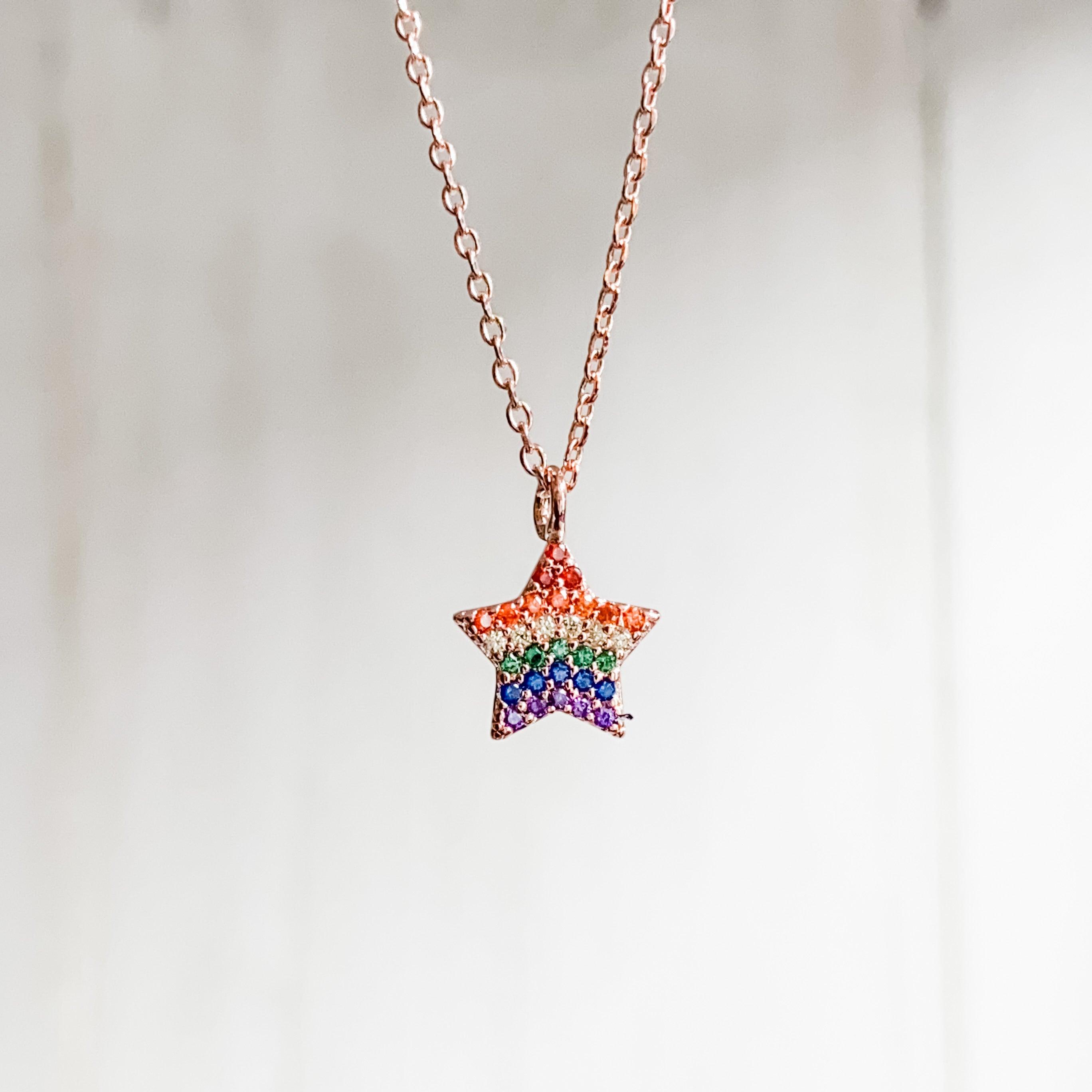 Rainbow Star Necklace Uni-T Necklace