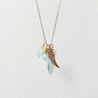 Angel Wing Necklace, Gemstone Charm Necklace, Gold Filled Necklace, Uni-T Janine Gerade