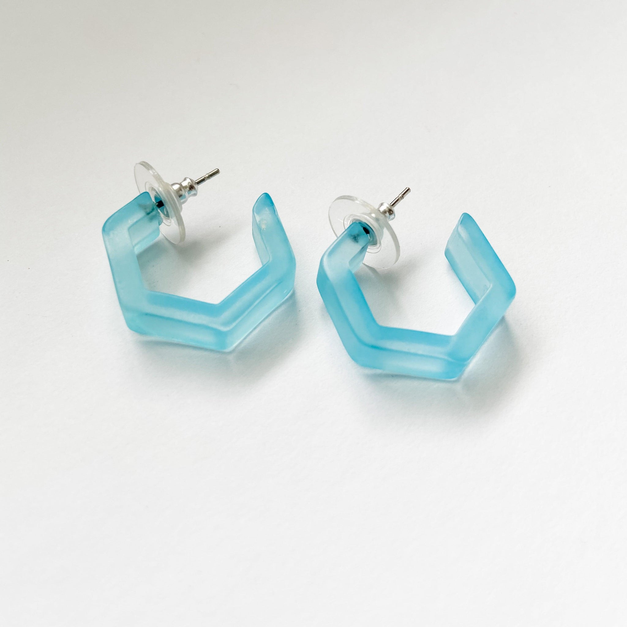 Geo Lucite Hoops Uni-T Earrings