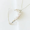 Crystal Heart Necklace /Sterling Silver Gemstone necklace Janine Gerade
