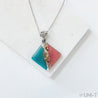 Recycled Fused Glass Necklaces - Square Carolina Portillo