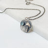 Sterling Silver Mushroom Necklace, Gemstone Necklace, Sparkle Chain Necklace, Chalcedony Necklace Janine Gerade