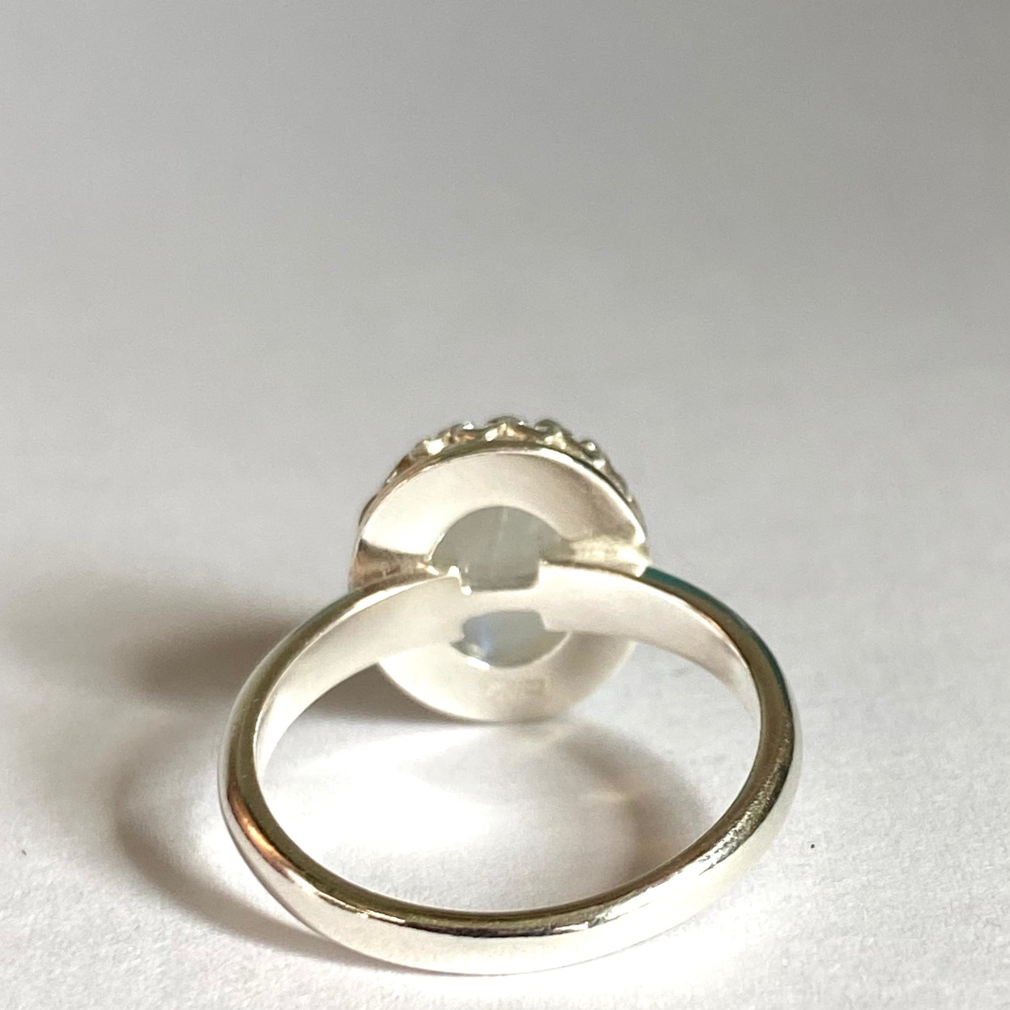 Moonstone Ring, Size 7 Ring, June Birthstone Janine Gerade