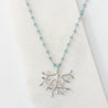 Tree Branch Plated Rhodium Necklace Kathy James