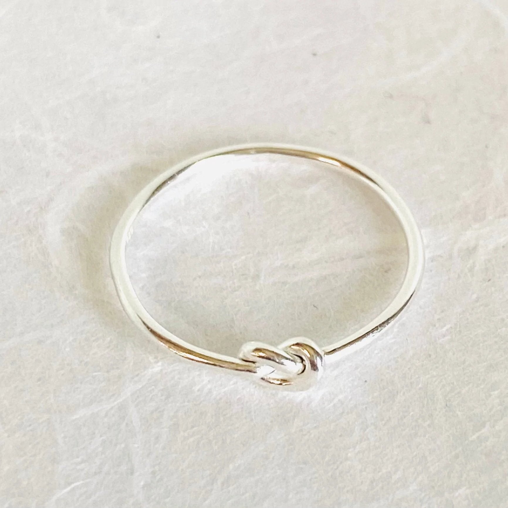 Sterling Silver Knot Ring, Stacking Ring Janine Gerade