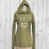 Nature Organic Cotton Cowl Neck Yoga Hoodie, Made in USA Uni-T MSC