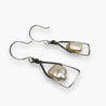 Pearl Earrings/Square Earrings, Silver Earrings-Uni-T Janine Gerade